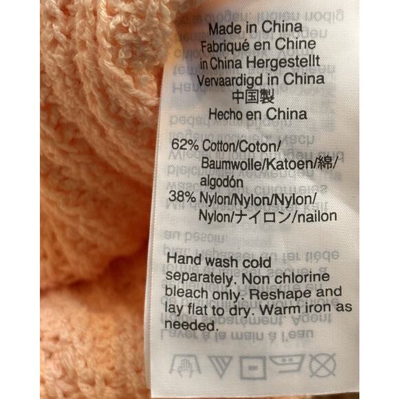 Madewell Monterey V Neck Sweater Tank Chunky Knit Ribbed Pale Pink Medium - Picture 6 of 6